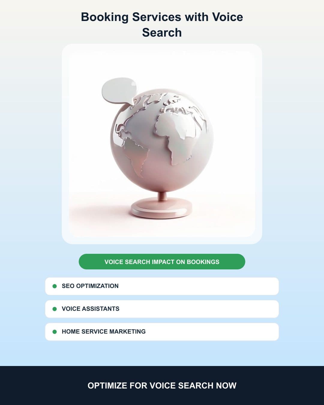 Booking Services with Voice Search