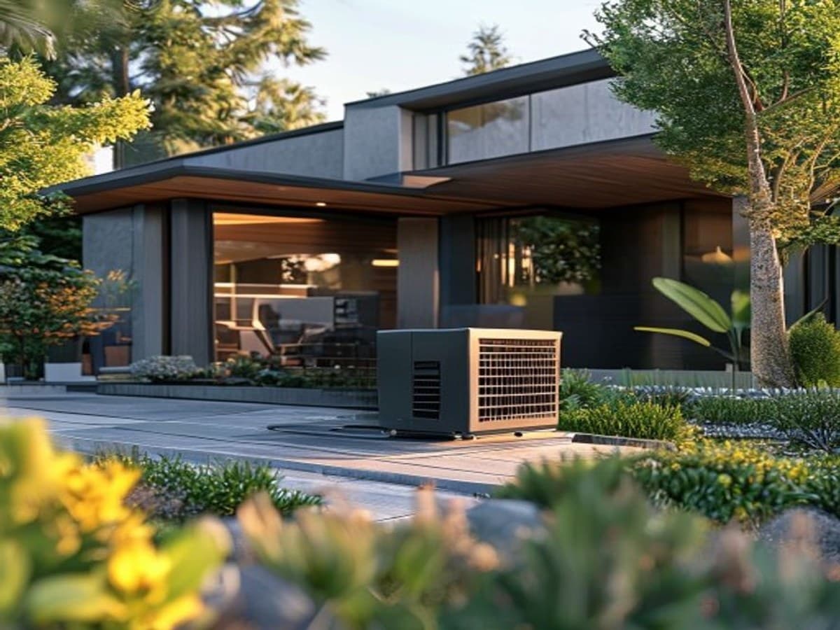 Modern home office with even heating and quiet air circulation throughout the room