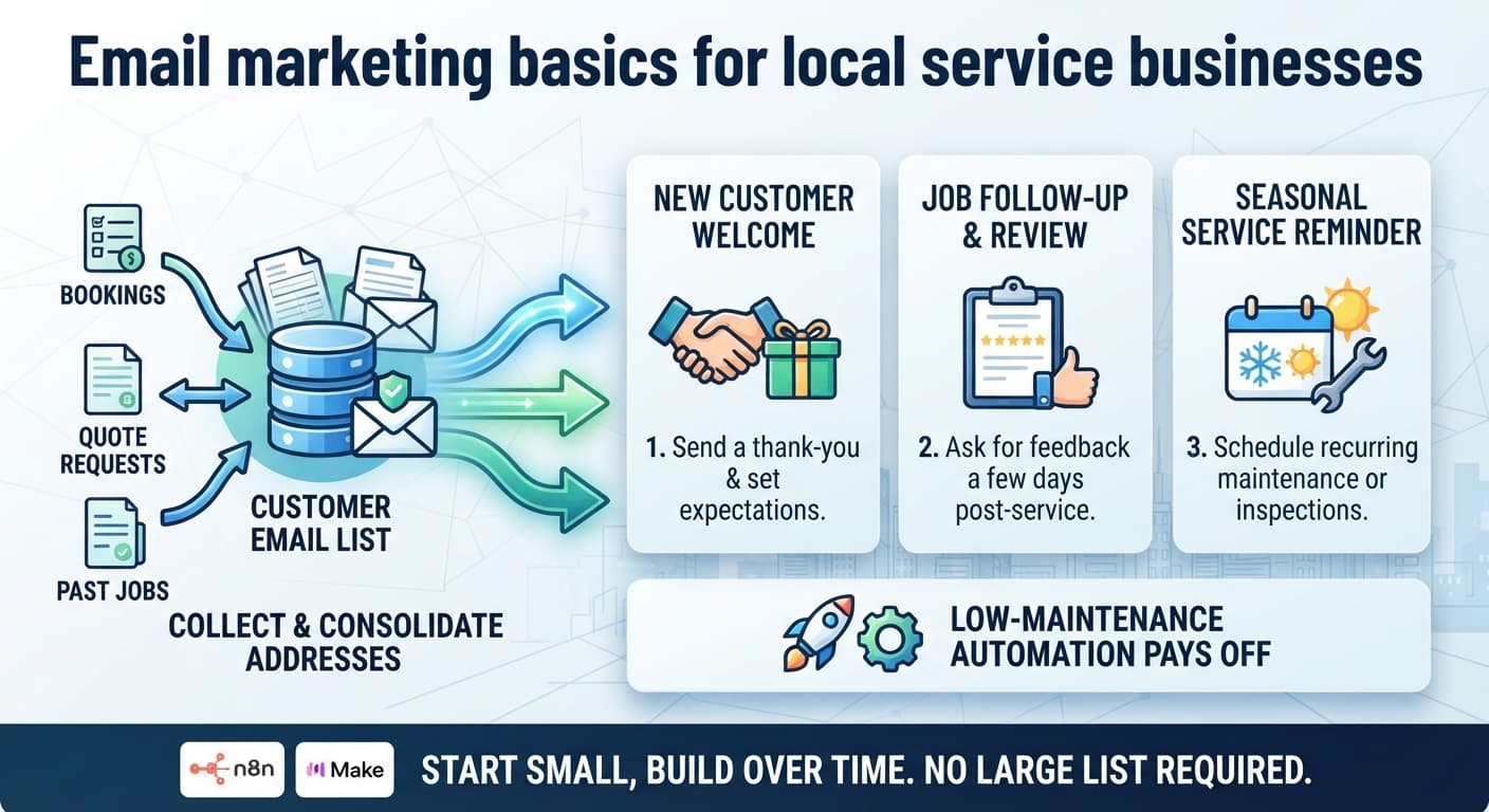 Email marketing basics for local service businesses