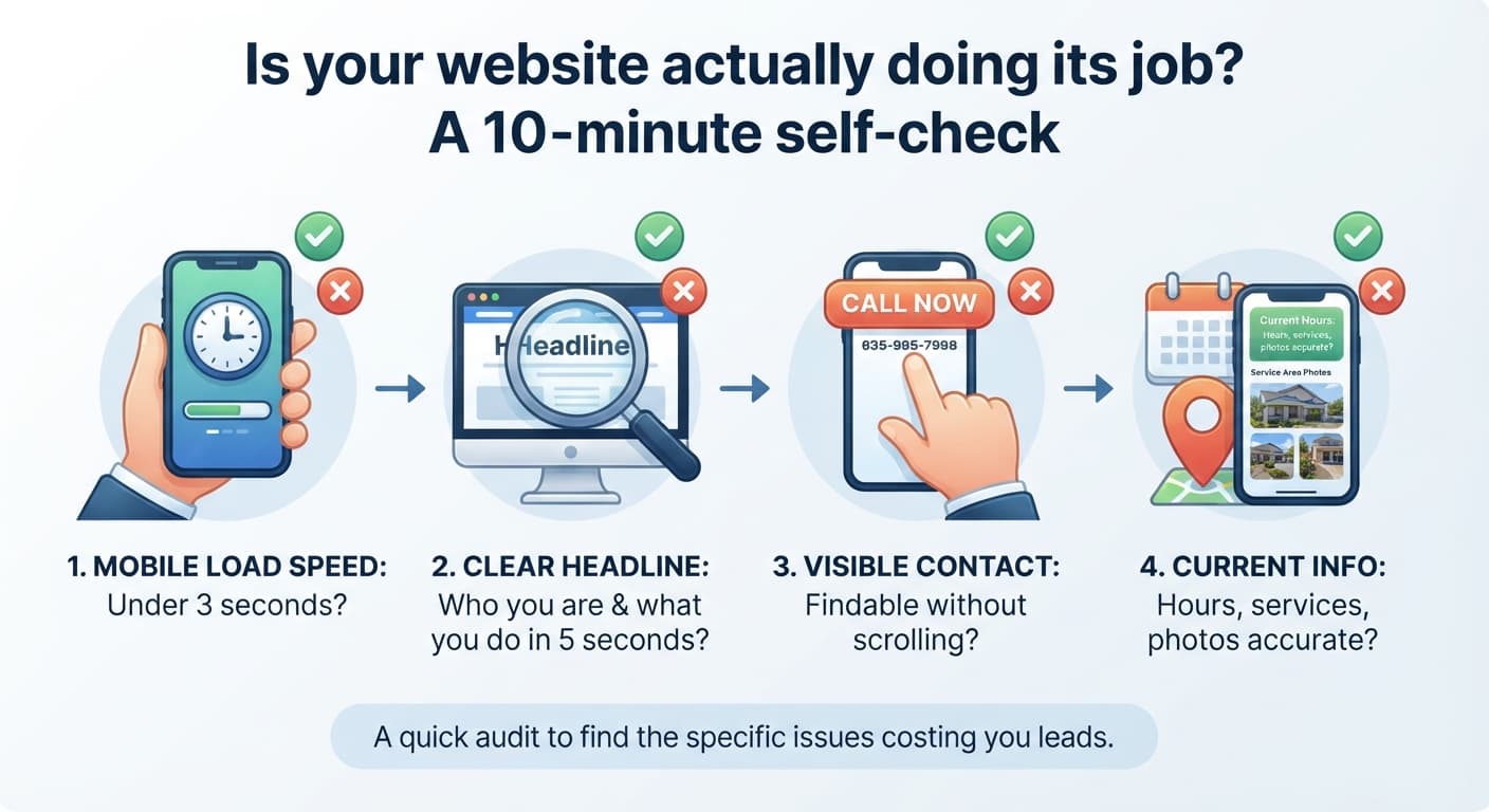 Is your website actually doing its job? A 10-minute self-check